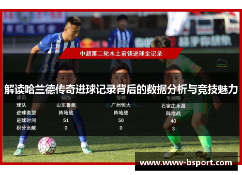 解读哈兰德传奇进球记录背后的数据分析与竞技魅力