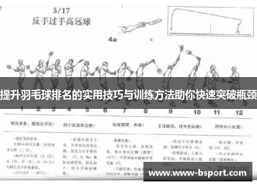 提升羽毛球排名的实用技巧与训练方法助你快速突破瓶颈