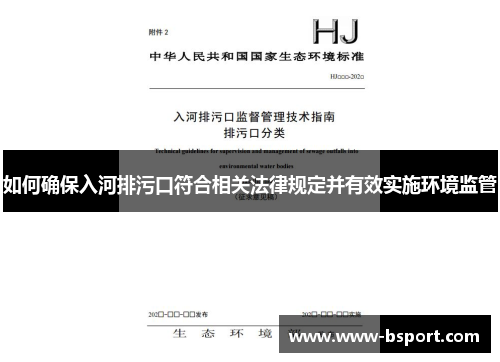 如何确保入河排污口符合相关法律规定并有效实施环境监管