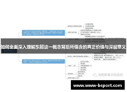 如何全面深入理解东超这一概念背后所蕴含的真正价值与深层意义 如何全面深入理解东超这一概念背后所蕴含的真正价值与深层意义