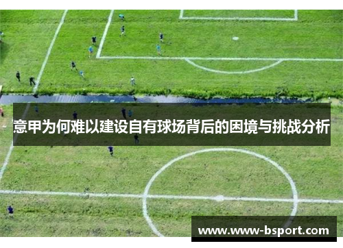 意甲为何难以建设自有球场背后的困境与挑战分析